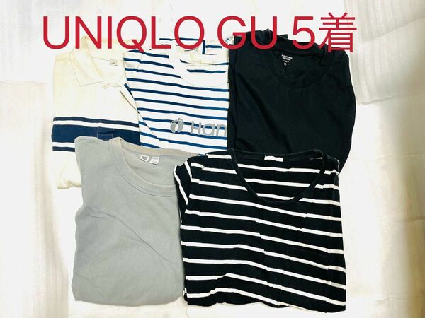 UNIQLO ユニクロ GU ジーユー メンズ Tシャツ5枚