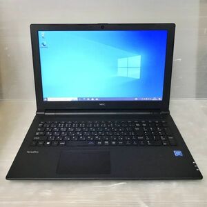 格安 15.6型ビジネスノート HDMI有 NEC VersaPro VJE16/FB-1 (Celeron 3855U 1.6GHz/4GB/500GB/DVDRW/Windows10 Pro)[000006-]