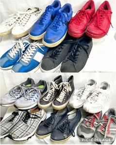 【古着卸】メンズスニーカー10足まとめ売り NIKE/adidas/DIESEL/AIR JORDAN/AIR FORCE1/AIR ZOOM Pegasus等 