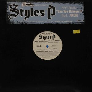 12inchレコード　STYLES P / CAN YOU BELIEVE IT feat. AKON