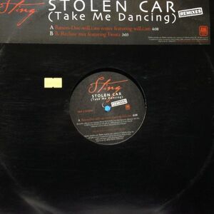 12inchレコード　STING / STOLEN CAR feat. WILL.I.AM (TAKE ME DANCING)