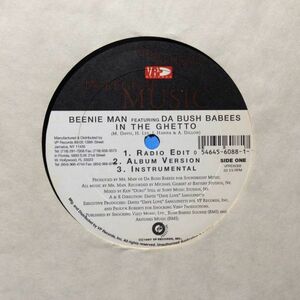 12inchレコード　BEENIE MAN / IN THE GHETTO feat. DA BUSH BABEES