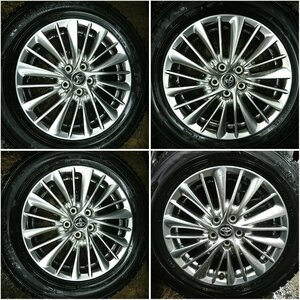 ★中古品★TOYOTA 30系 ヴェルファイア 純正 ホイール 17×6.5J+33 114.3-5H DUNLOP WINTERMAXX WM02 225/60R17【他商品と同梱歓迎】