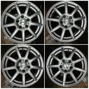 ★中古品★ホイール　4本　Leitua 16インチ　16×6.5J　+38　114.3-5H【他商品と同梱歓迎】