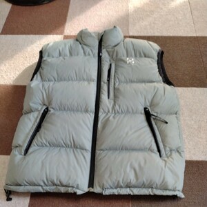  Haglofs down vest S size light gray 