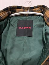 美品 CABaN キャバン ウール タータンチェック 中綿 オーバー シャツ ブルゾン 価格 64,900円_画像5