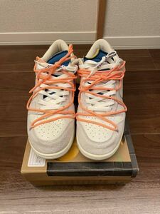 Off White Nike Dunk low 10.5 28.5 オフホワイト　ナイキ　ダンク　1 of 50 19 ダンクロー　バージルアブロー　Virgil Abroh 美品　箱付き