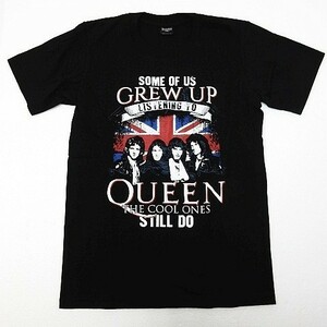 【送料無料】【新品】半袖Tシャツ QUEEN クイーン ロックTシャツ 両面プリント 黒 ブラック メンズ XLサイズ■TB20-123