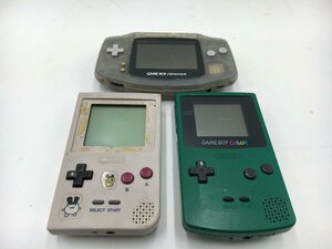 ♪▲【Nintendo ニンテンドー】ゲームボーイアドバンス カラー ポケット 3点セット AGB-001 CGB-001 MGB-001 まとめ売り 0207 7