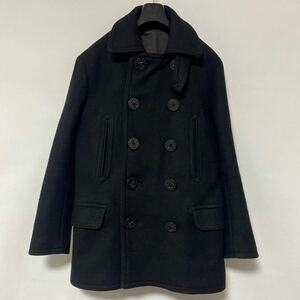 美品 pherrow naval P coat 38 フェローズ 13スター フラップ 10ボタン P コート ウール NAVY PEA COAT