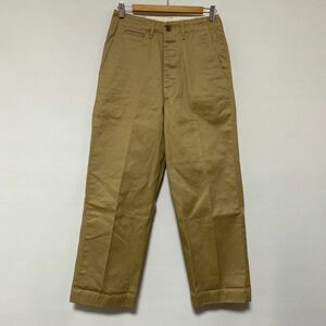 美品 orslow US ARMY ワイド チノ パンツ XS オアスロウ ボタンフライ ミリタリー ビームス beams