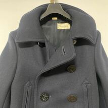 美品 buzz rickson fennica beams 10ボタン フラップ P コート 36 バズリクソンズ ビームス ウール NAVY PEA coat 20_画像2