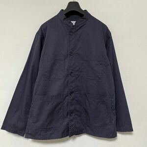 美品 Engineered Garments スタンド カラー カバーオール ジャケット XS コットン エンジニアード ガーメンツ ダークネイビー 紺 jacket