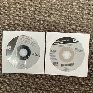 （E0246）中古新品 HP operating system DVD windows 11リカバリー ディスク 2枚