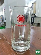 【6個セット】 アサヒビール 旧ロゴマーク A-8型 太陽マークビールジョッキ 大ジョッキ 約770ml ガラス グラス [3]_画像3