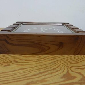 掛け時計 セイコー SEIKO アナログ 幅400×奥行80×高さ290mm 木目調 単2乾電池使用 柱時計 昭和レトロ [2]の画像4