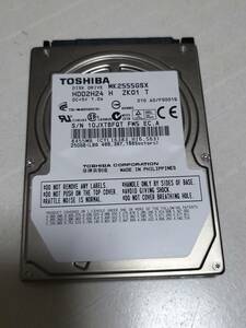 ジャンク フォーマット済 250GB 東芝 内蔵HDD MK2555GSX H 送料185円 or 370円 or 520円