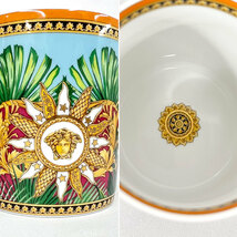 【AB-10】中古　VERSACE ヴェルサーチ　ジャングル アニマリエ　マグカップ　2客　ペアカップ　マルチカラー　陶器_画像6