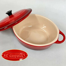 【AC-6】未使用？　LE CREUSET ル・クルーゼ　ミニオーバルココット&ラムカンL　6点セット　レッド　オレンジ_画像3