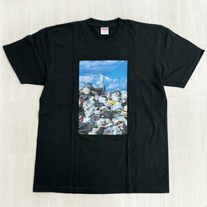 【HA】中古　Supreme シュプリーム　TRASH Tee　トラッシュ プリント Tシャツ　黒　クルーネック　半袖　USA製　メンズ M