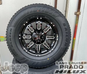 即納 スタッドレス プラド ハイラックス サーフ FJ H3 パジェロ SAILUN ICE BLAZER WST3 265/70R17 265/65R17 Balano 新品4本セット