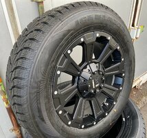 即納 スタッドレス デリカD5 エクストレイル RAV4 CX5 SAILUN WSTX 225/70R16 タイヤホイールセット DeathRock 16インチ_画像9