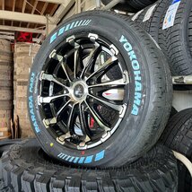 車検対応 200系ハイエース タイヤホイール ヨコハマ YOKOHAMA PARADA パラダ ホワイトレター 215/60R17 17インチ BD12 ホワイトポリッシュ_画像1