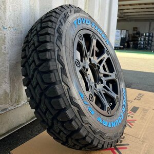 JB64 JB23 JA12 ジムニー タイヤホイール 5本セット（背面用付き）16インチ BDX08 TOYO オープンカントリーRT 185/85R16 ホワイトレター