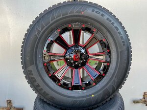 即納 スタッドレス プラド ハイラックス サーフ FJ H3 パジェロ SAILUN ICE BLAZER WST3 265/70R17 265/65R17 DeathRock 新品4本セット