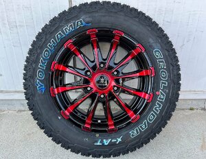 ハイエース200系 サマータイヤ ホイールセット 215/65R16 車検対応 ヨコハマ ジオランダー X-AT 16インチ BD12 新品4本セット