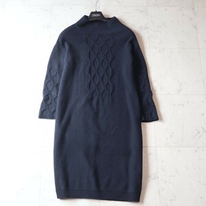 美品★マックスマーラ Max Mara★春まで活躍★カシミヤ★オーバーサイズ ケーブル編み ニットワンピース size S ～Mの方も～