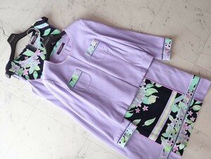 極美品★レオナール LEONARD ★華やかFlower★春色 ジャケット&ロングワンピース セットアップ size 40 ～M相当～ ★ ハレの日にも