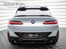 BMW X4 G02 後期 Mスポーツ リア ルーフ スポイラー V2/ リップ ウイング カバー トリム ウィンドウ バイザー エクステンション_画像1