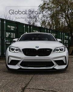 BMW M2 F87 コンペティション フロント リップ スポイラー / フロント スプリッタ― エプロン バンパー ディフューザー