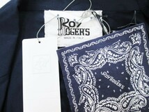 新品★ROY ROGER'S イタリア製 薄手 リラックスジャケット Mサイズ★定価33000円 ネイビー 濃紺 ロイロジャース メンズ_画像9