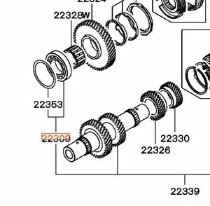 * production end unused original Mitsubishi bearing kit M/T inter mejie-to shaft GTO Z15A Z16A MITSUBISHI BEARING KITM/T INTERMEDIATE