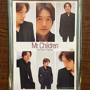 額装品★Mr.Children／桜井和寿②★飾りたくなるカッコよさ！茶髪の桜井さんカッコいい！★当時印刷物★A4サイズ★額入り★送料込み