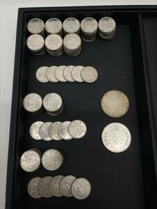 ＃2930A【銀貨おまとめ出品】額面15500円 1000円銀貨2枚 100円銀貨136枚 鳳凰25枚 稲穂86枚 オリンピック25枚 五輪 昭和