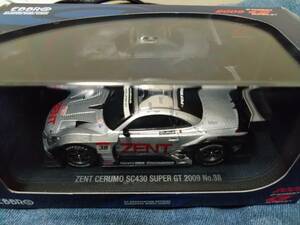 1/43 EBBRO 2009年スーパーGT　ZENTセルモSC430#38 立川祐路、R・ライアン　【塗装面膨れあり】