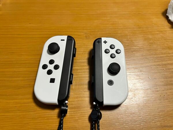 ジョイコン ニンテンドースイッチ Nintendo Switch Joy-Con 有機EL付属品 ホワイト ストラップ付き