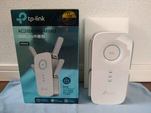 ★大人気機種！ TP-Link RE650 無線LAN 中継器 中継機 最強外付4本アンテナ！ 5G:1201Mbps 2.4G:574Mbps AC2600 MU-MIMO 最大1300m2拡張★