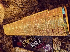  width 140cm Niagara chandelier full Gold plating crystal beads deco truck art truck retro that time thing tourist bus *