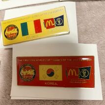 FIFA日韓共同開催 サッカー2002ワールドカップ コカコーラ マクドナルド コラボ ピンバッチ ピンバッジ ピンズ 国旗 ビンテージ _画像6