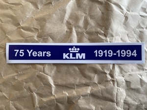 KLM　７５周年ステッカー