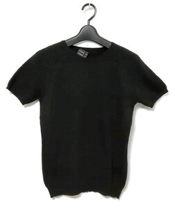 * Comme Ca COMME CA ound-necked short sleeves sweater knitted so- black 11