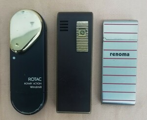 ライター　喫煙具 3点まとめ売り　SAROME　RENOMA　ROTAC