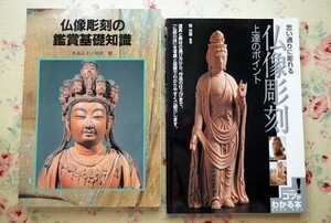 96720/仏像彫刻の鑑賞基礎知識 ほか 2冊セット 思い通りに彫れる仏像彫刻上達のポイント コツがわかる 関侊雲