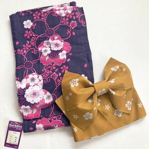 новый товар юката цветочный принт Hamamatsu тканый предмет женский взрослый размер yukata