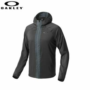 オークリー ナイロンジャケット ダブルクロス フーディー ジャケット ジップ アップ 薄手 ブラック 黒 XXL 2XL OAKLEY