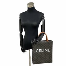 未使用保管品 レア CELINE セリーヌ スモール バーティカル カバ レザー 本革 2way ミニ トートバッグ ショルダーバッグ ブラウン 52786_画像2